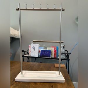 Hard Plastic or Stone Jewelry Necklace Holder Organizer Display